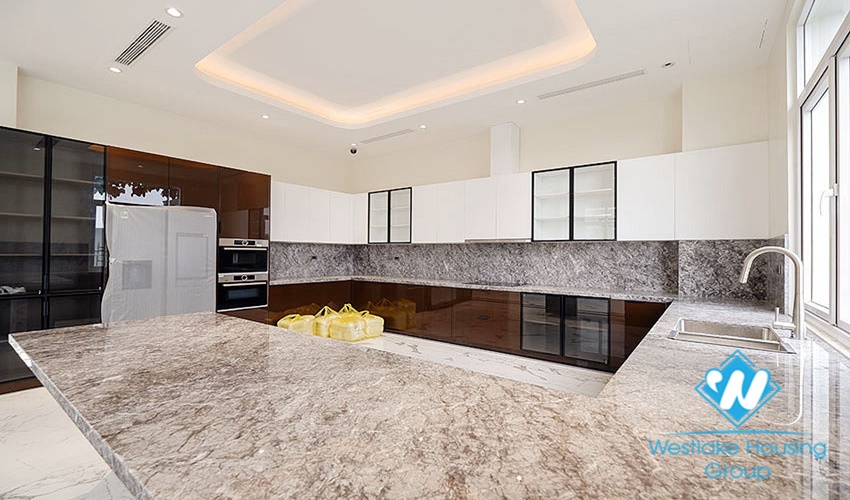 New villa with large campus with green garden for rent ciputra Hanoi